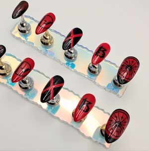 Handcrafted Twenty One Pilots Breach Era Med. Almond Press-On Nails Handmade